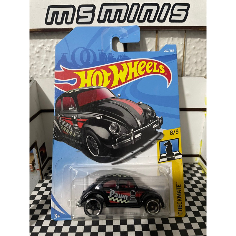 Hot Wheels CHECKMATE 2018 - Volkswagen Beetle Preto