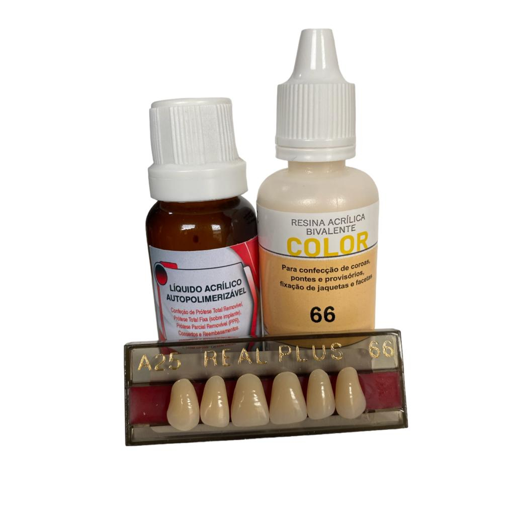 Denti Finti In Resina Acrilica Kit Di Riparazione Dentale In Resina Acrilica - Denti Finti Temporanei Tonalit&agrave; A1/A2/A3 Materiale Laboratorio Odontotecnico