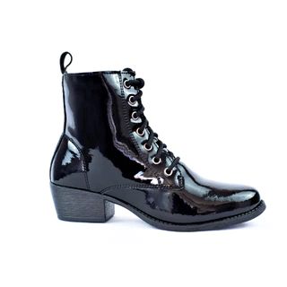 Coturno Bota Feminino Montaria Cano Curto Salto Baixo Bico Fino