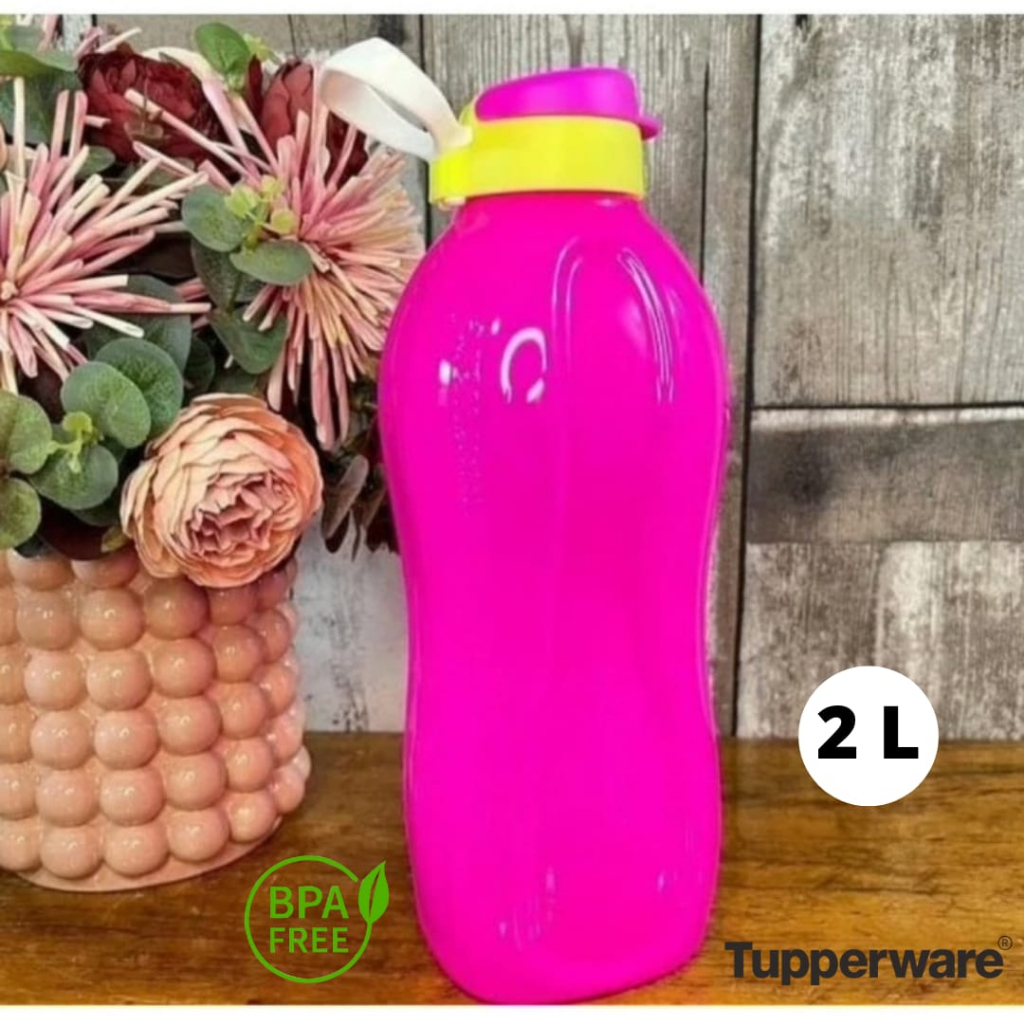 Eco Tupper Plus 2 Litros Rosa Fluo Neon Tupperware | Shopee Brasil