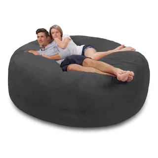 PUFF GIGANTESCO CASAL 180X100 SEM ENCHIOMENTO TECIDO SUEDE OU COURINO