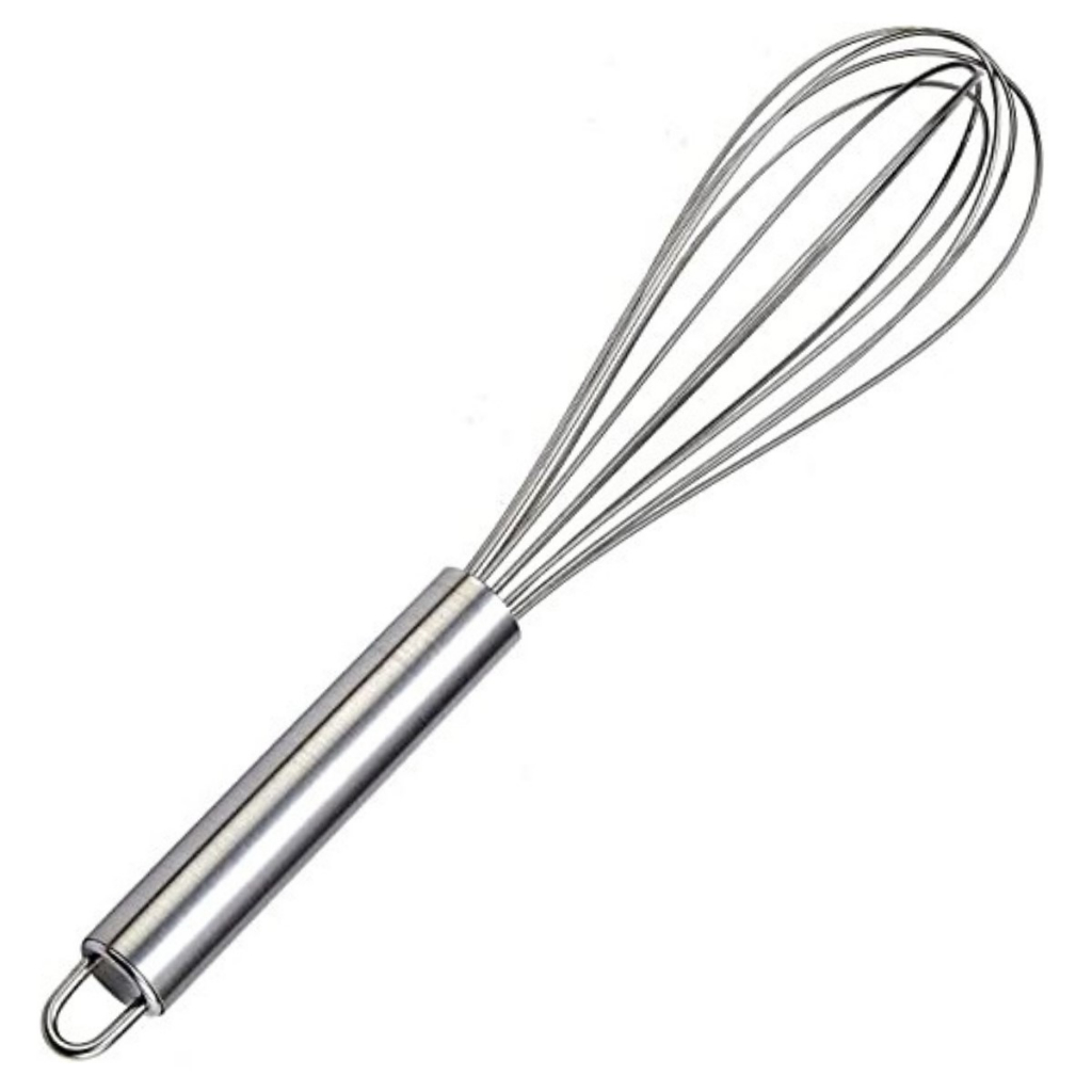 Batedor de Ovo Fouet Profissional em Aço Inox 40cm Confeitar