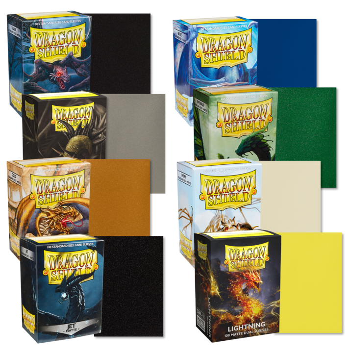 100 Shield Protetor de Cartas Dragon Shield Várias Cores para Magic e Pokémon