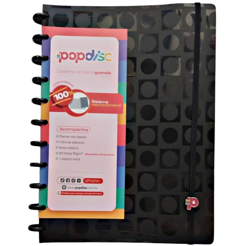 Caderno Inteligente Grande de Disco - PopDisc | Shopee Brasil