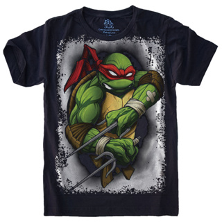 Camisa Plus Size Infantil Desenho Tartarugas Ninjas
