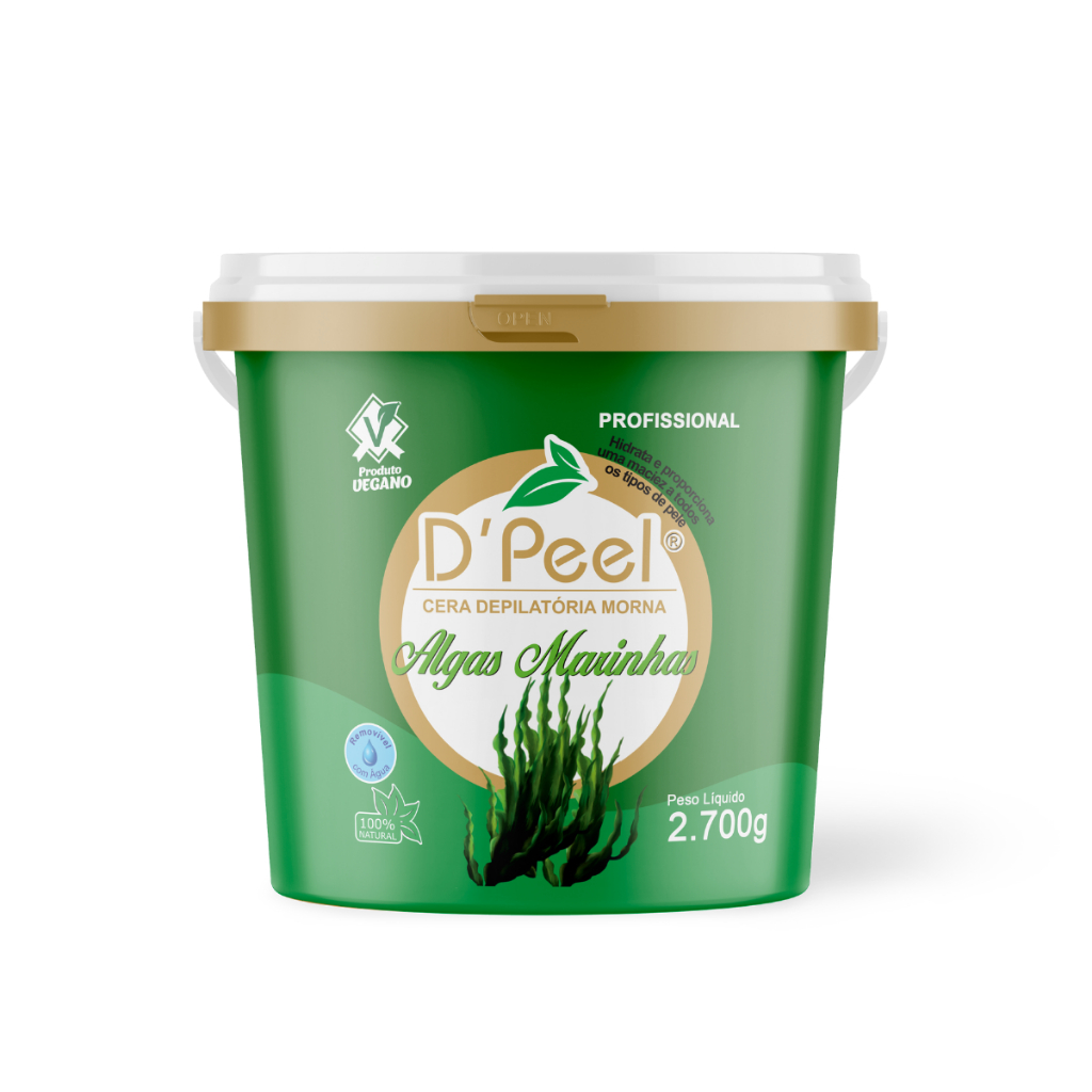 Cera Hidrossoluvel Dpeel Depilacao Bucos Partes Intimas Alta Qualidade Balde 2.700Kg Promocao