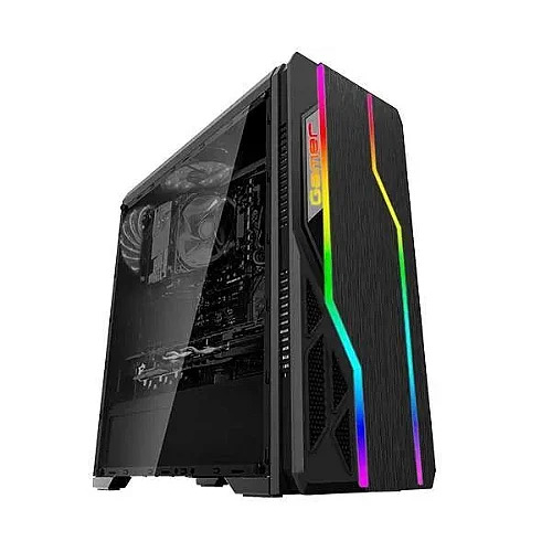 GABINETE GAMER USB 3.0 LED LATERAL ACRÍLICO RGB S/FONTE BG-009 BLUECASE ENVIO IMEDIATO