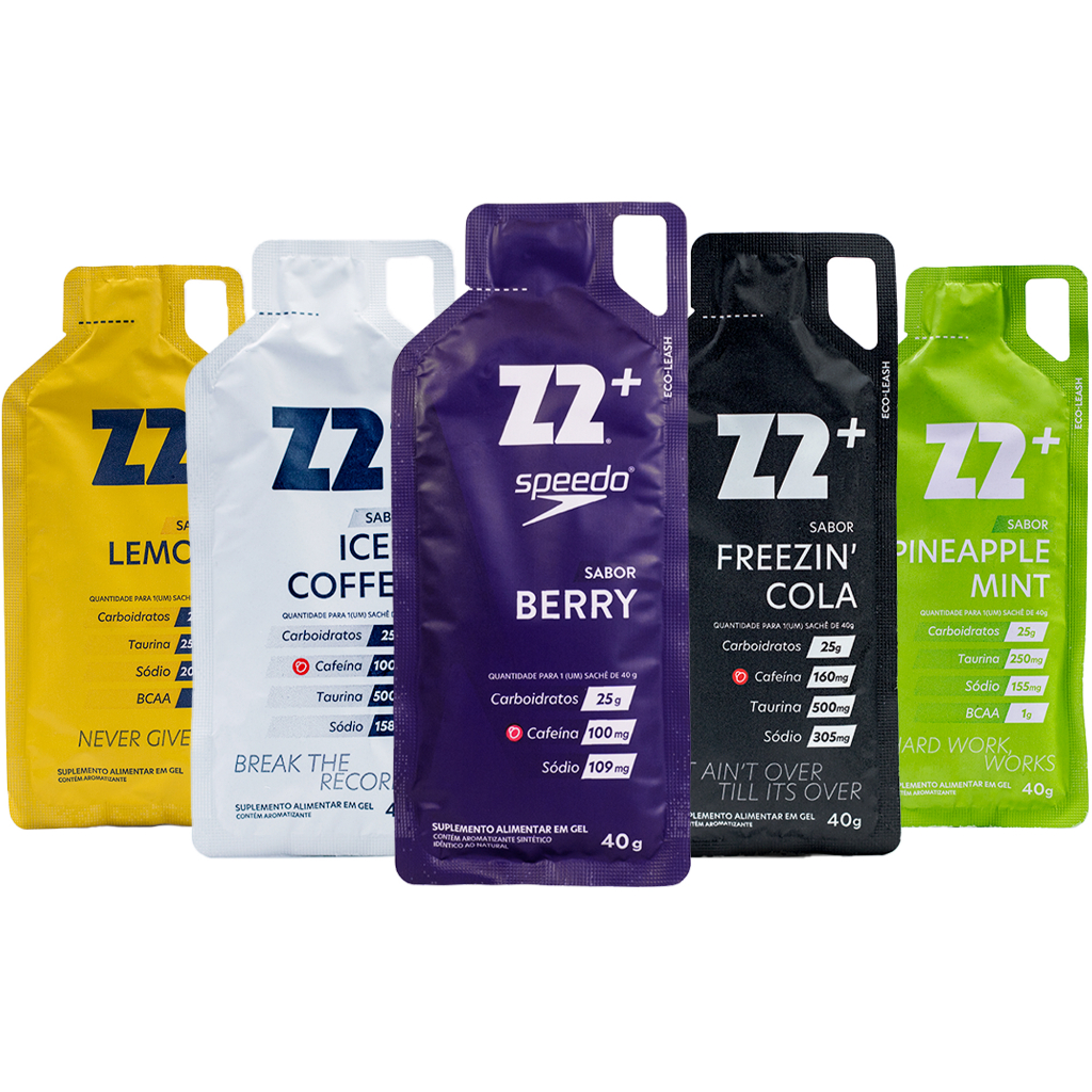 Gel Z2+ Energy Gameday Kit 5x Sachês De 40g Cada Carbogel - Z2