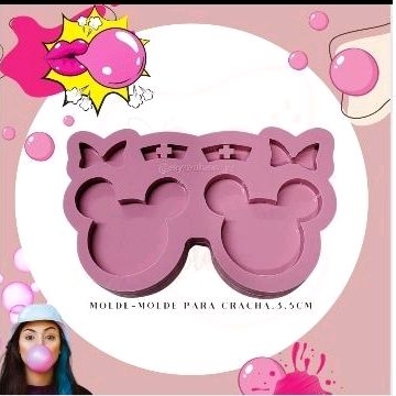 molde silicone para resina crachá enfermagem 3,5 cm