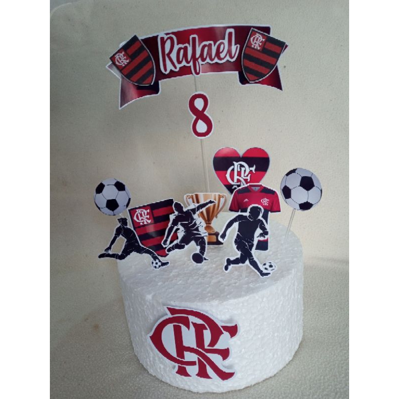 Topo de bolo Flamengo por R$18,00