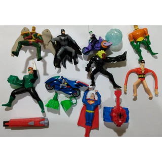 Bonecos Marvel e Dc Comics coleção McDonald's Batman Coringa Homem elástico Homem-aranha