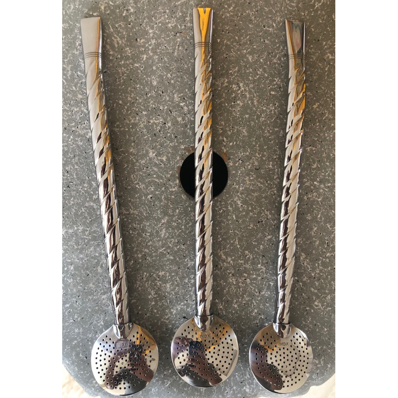 Bomba de Chimarrão Inox Torcida 23cm Fixa | Shopee Brasil