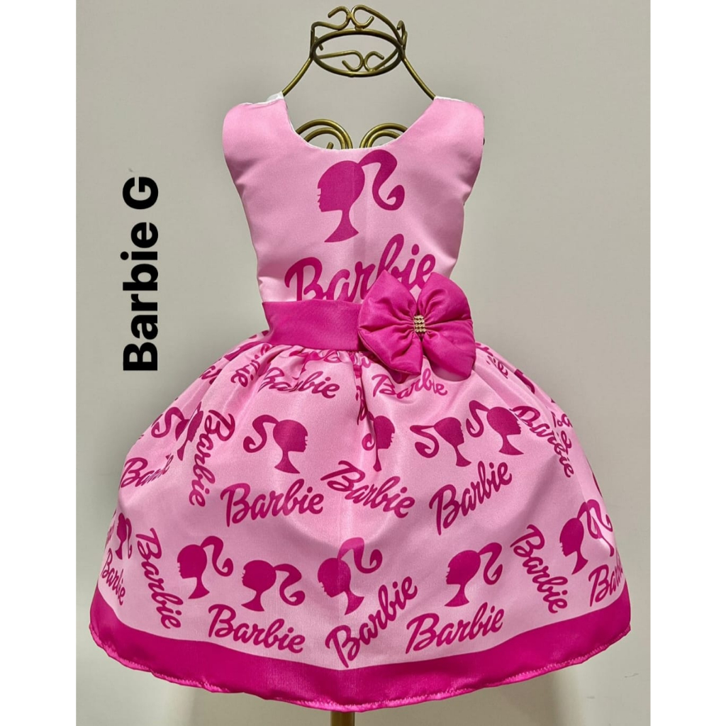 Coleção Kit Mãe e Filha Maiô Praia Barbie Look Barbie Rosa Filme Barbie  Roupa Moda Infantil Menina Mulher Xadrez Rosa