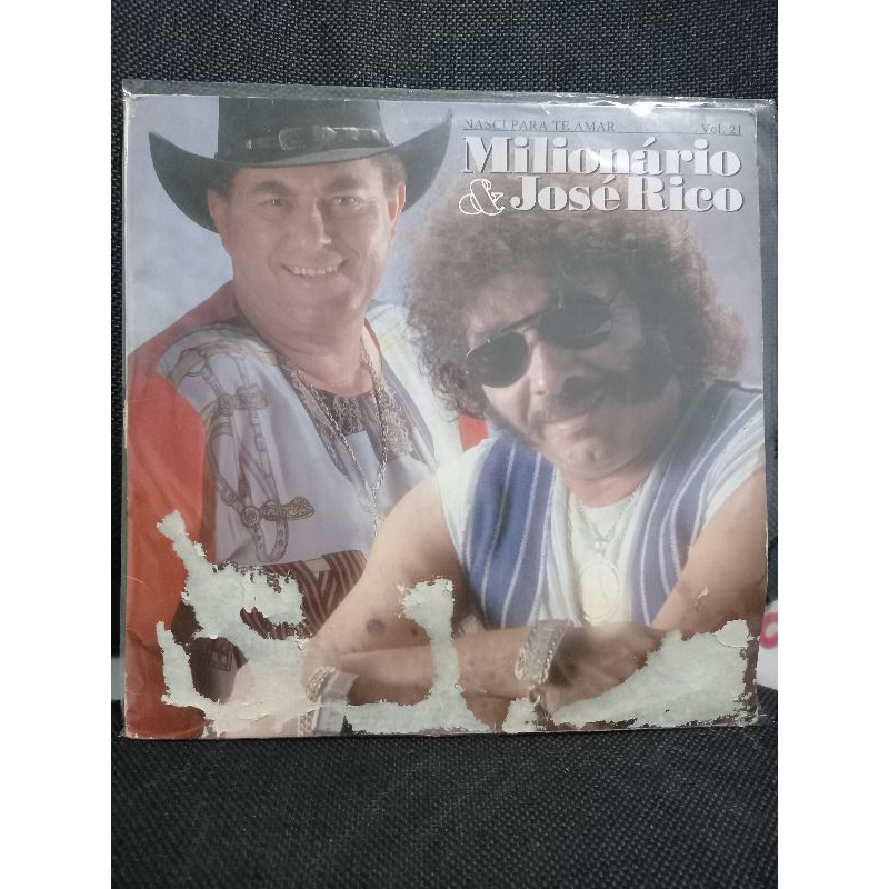 Lp Disco Vinil - Milionário e José Rico - Vol 21 Nasci pra te amar (LER)