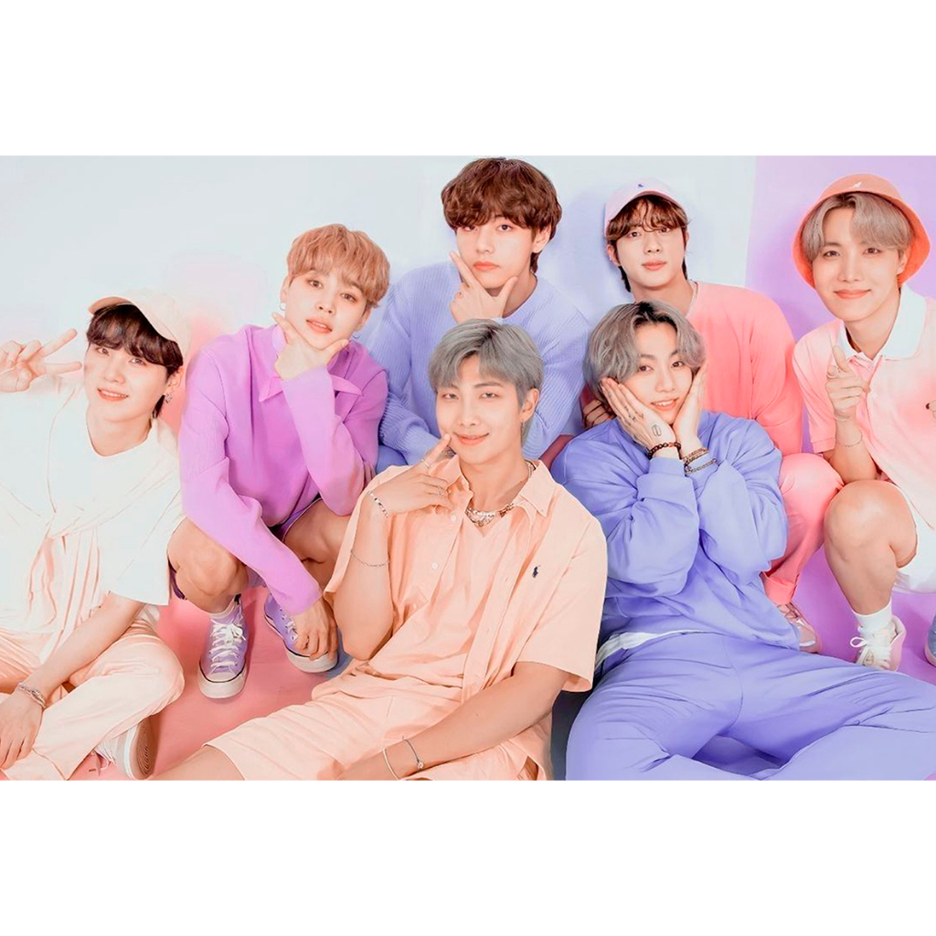 PLACA BTS KPOP 13X20cm A5 / JIN / JHOPE / JIMIN/ JUNGKOOK / V/ RM