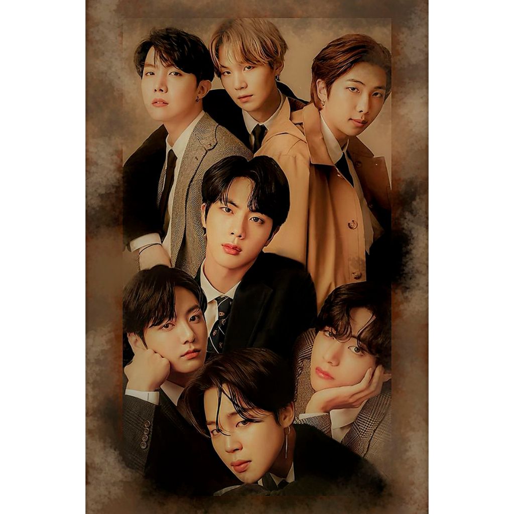 PLACA BTS KPOP 13X20cm A5 / JIN / JHOPE / JIMIN/ JUNGKOOK / V/ RM