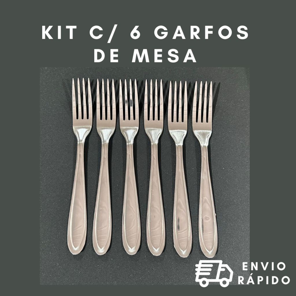 Kit 2 Garfos De Mesa Aço Inox Linha Classic - Guligule Shop