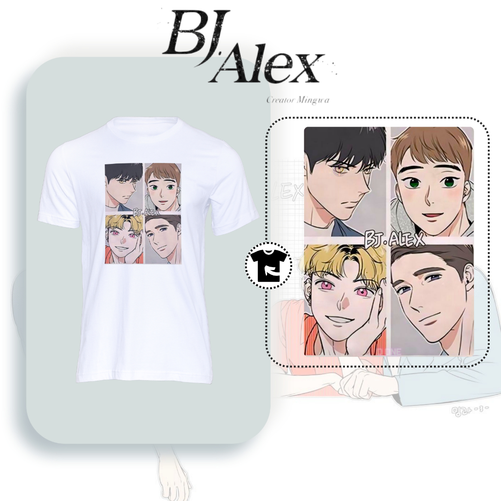 Camiseta BJ Alex BL Yaoi Dong Gyun Jiwon Camisa Masculina Feminina  Poliéster Dry Fit