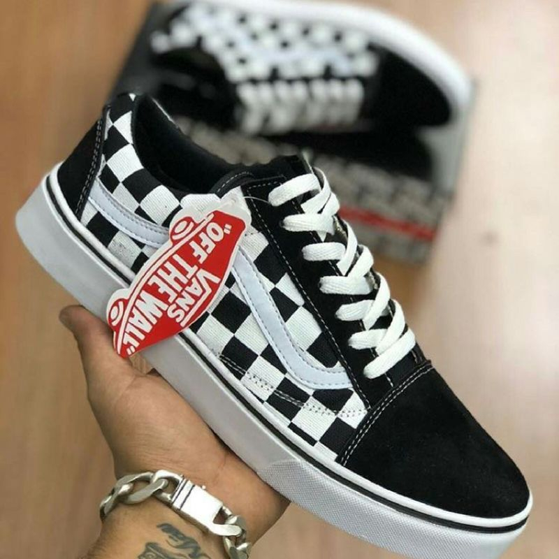 Tenis Masculino e Feminino Vans Xadrez - Oferta Relampago !!! 12xsjs Envio Hoje Menor Preço é Aqui