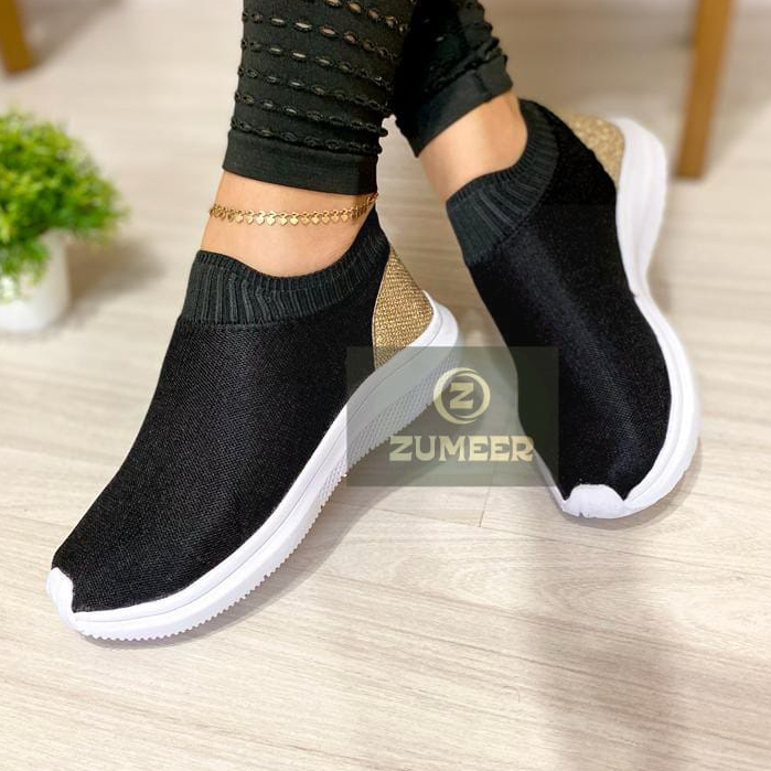 Tenis feminino slip sem cadarço Confortavel leve