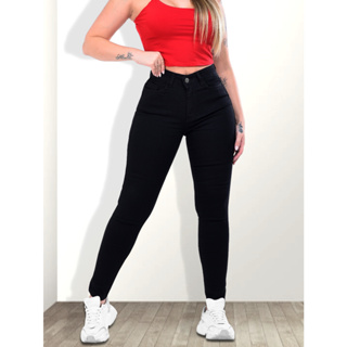 Calça Jeans Skinny Feminina Com Lycra Cintura Alta Premium no Shoptime