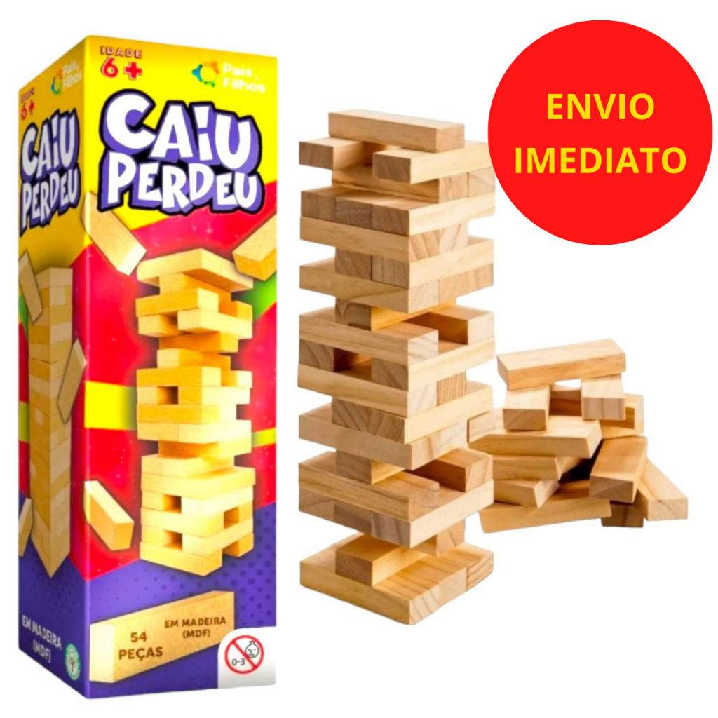 Jogo Caiu Perdeu Pro 45 Peças Pais E Filhos Gala - 790694