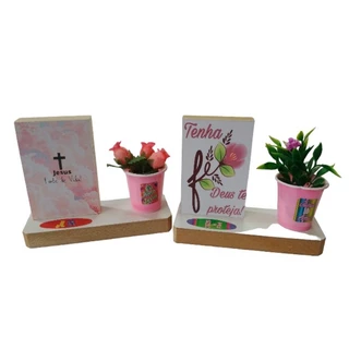 10 quadros vaso flor lembrancinhas evangélicas lembrancinhas para mulheres