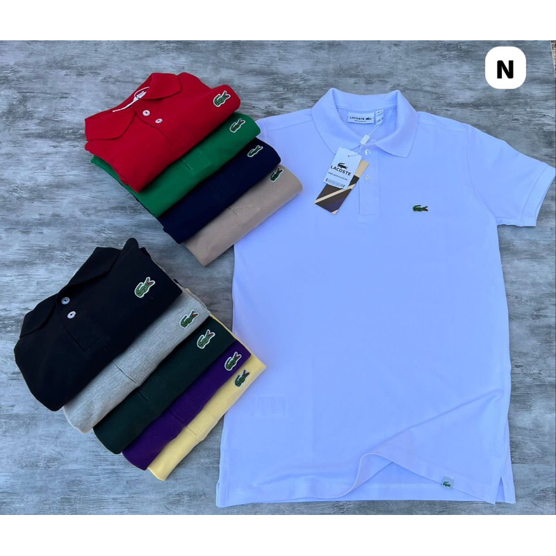 CAMISETA GOLA POLO MASCULINA LACOSTE (PRETA/VERMELHA/AZUL MARINHO/BRANCA ) P AO GG !