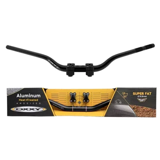 Guidão Moto Oxxy Fat Bar Alto Preto + Adaptador Motocross