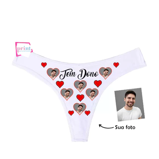 Calcinha Personalizada com Foto - Dia dos Namorados - Tem dono