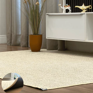 Tapete Sala Quarto Escritório 200x150 Antiderrapante Lancer Sisal Carpete