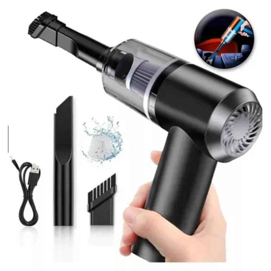 Aspirador De pó Portátil Automotivo Carro Casa janelas Potente Bivolt Usb Recarregável Alta Potência, Aparelho de limpeza portátil, Mini vácuo úmido e seco