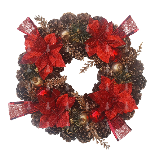 Guirlanda Natal Enfeite Natalino Tradicional Decoração Luxo Enfeite Decoração Casa