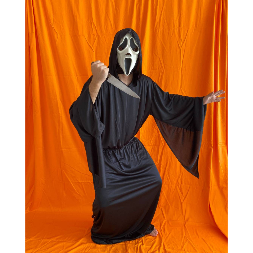 Fantasia Pânico Completa Halloween Adulto - Fantasia Masculina Dia das ...