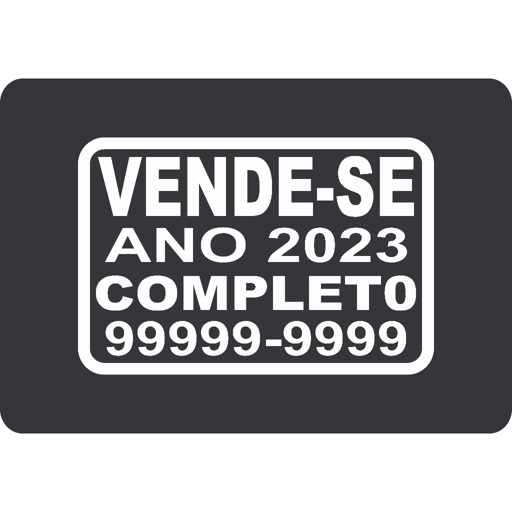 Adesivo Vende-se para Carro