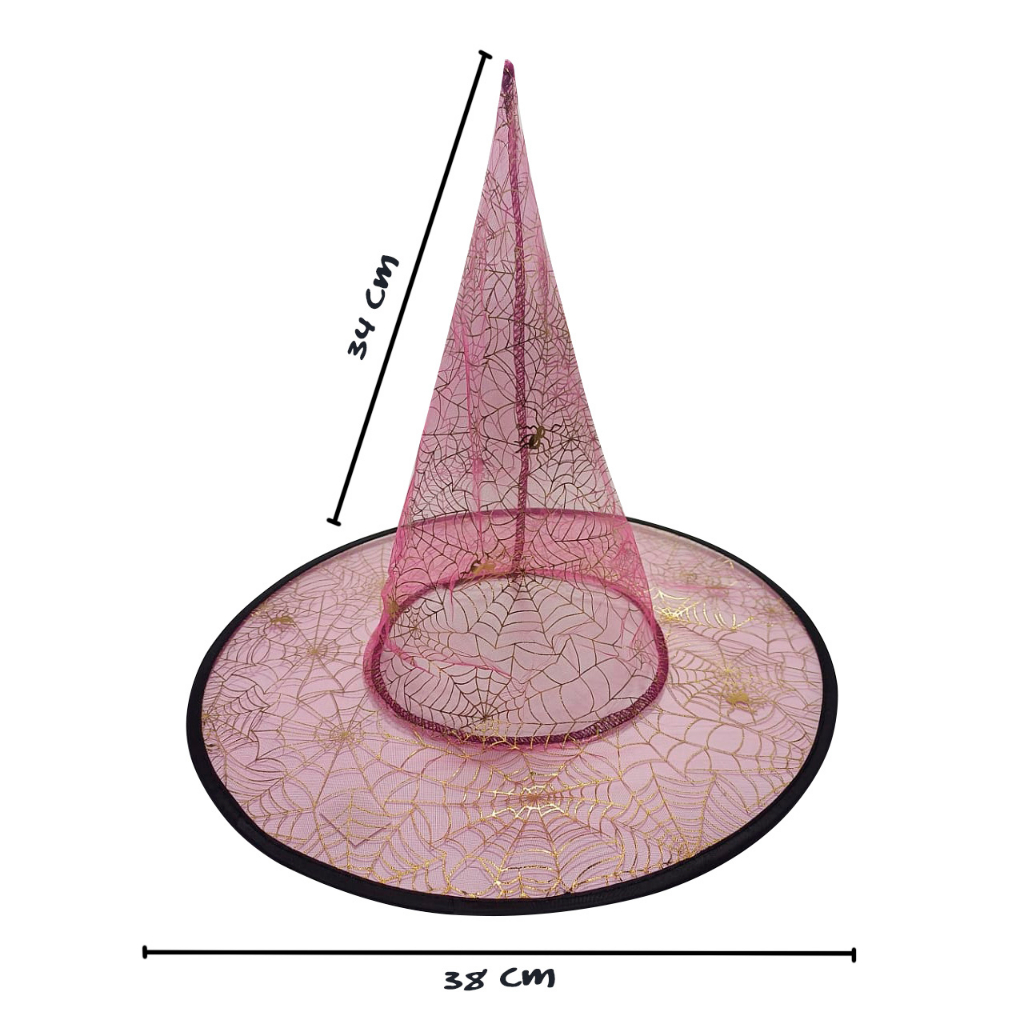 Chapéu de Bruxa Transparente Halloween - Alegra Festa - Artigos para Festas