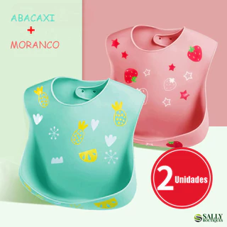 Babador Silicone Infantil  Bandana Impermeável Para Bebê Migalhas Menina Blw Menino Bibs em Oferta na Shopee