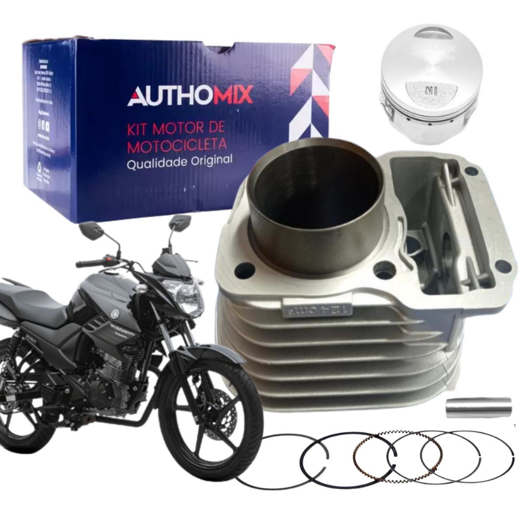 Kit Cilindro Motor Yamaha Fazer Lander 250 2005 2006 2007 2008 2009 ...