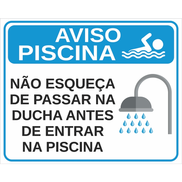 Placa Informativa Para Piscina X Shopee Brasil