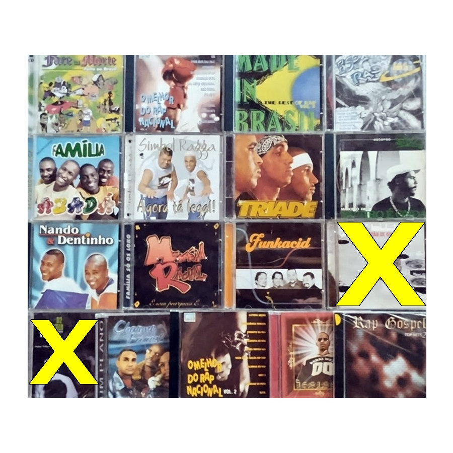 Cds Rap Nacional Diversos Grupos E Cantores E Góspel