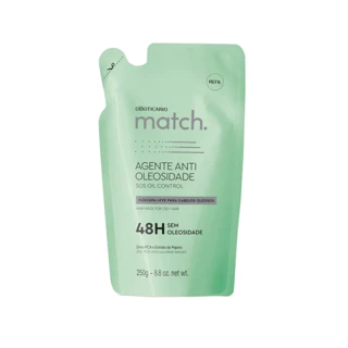 Refil Máscara Capilar Leve Match Agente Antioleosidade 250g