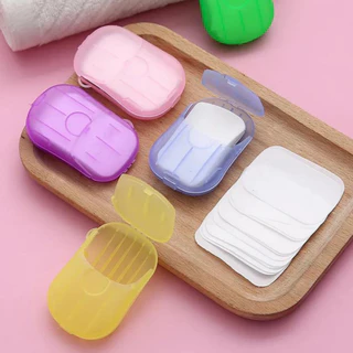 Sabonete de Papel Descartável Portátil para Mãos Top Sabão Cheiroso Para Viagem em Folhas Mini Caminhada Fácil Uso Prático Limpeza Papel Dissolve