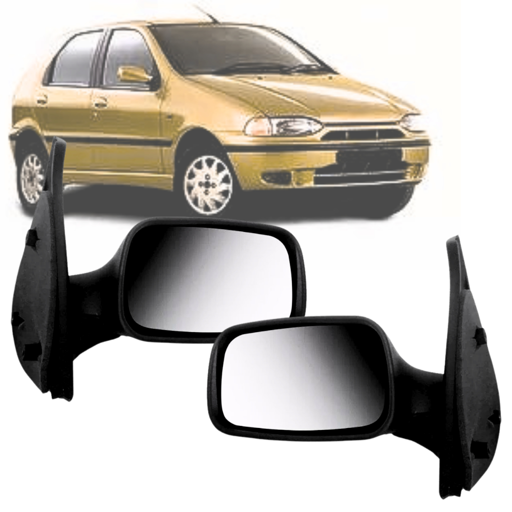 Par Retrovisor Palio e Siena 4 Portas 1996 1997 1998 1999 2000 Sem Controle