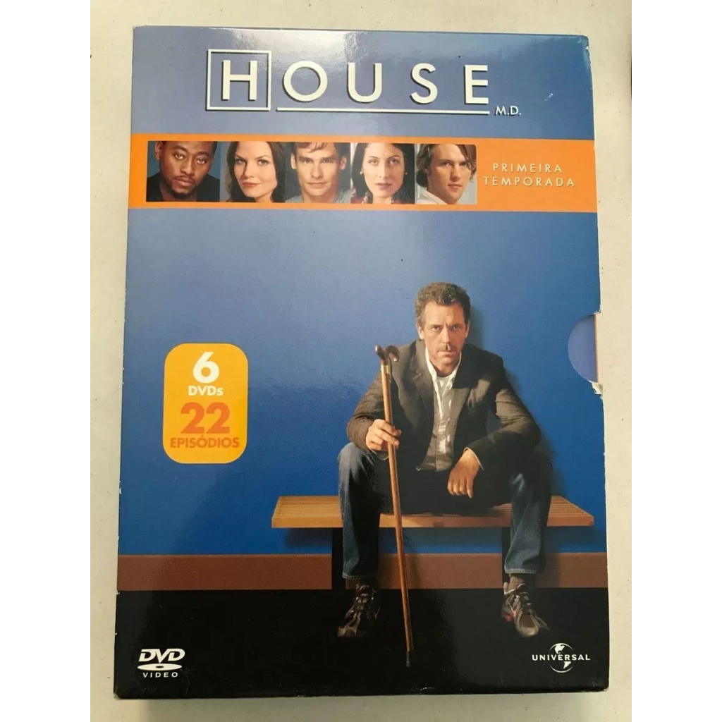 Dvd House - Box Primeira Temporada - 6 Dvd's 22 Episódios