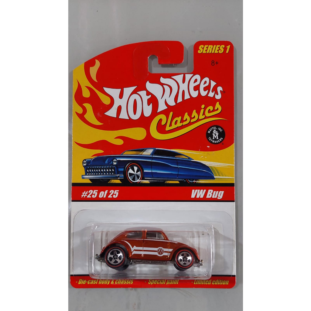 Hot Wheels VW Bug Classics - Laranja - Fusca Difícil | Shopee Brasil