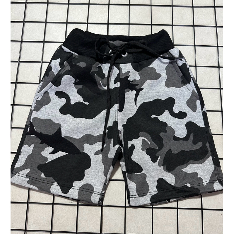 Bermuda infantil criança short juvenil de moletom com bolso