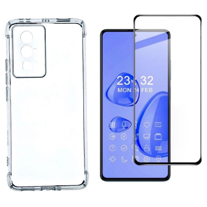 2 Vetri Temperati + 2 Pellicole Per Fotocamera Compatibili Con Xiaomi POCO F8 Pro – Durezza 9H, HD, Anti Graffio E Senza Bolle