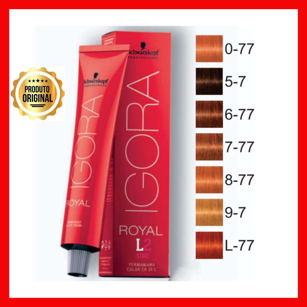 Schwarzkopf Igora Royal Coloração 8/77 Louro Claro Cobre Extra 60ml - Tinta  de Cabelo - Magazine Luiza