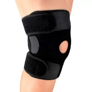 Joelheira de Neoprene Preta Ajustavel