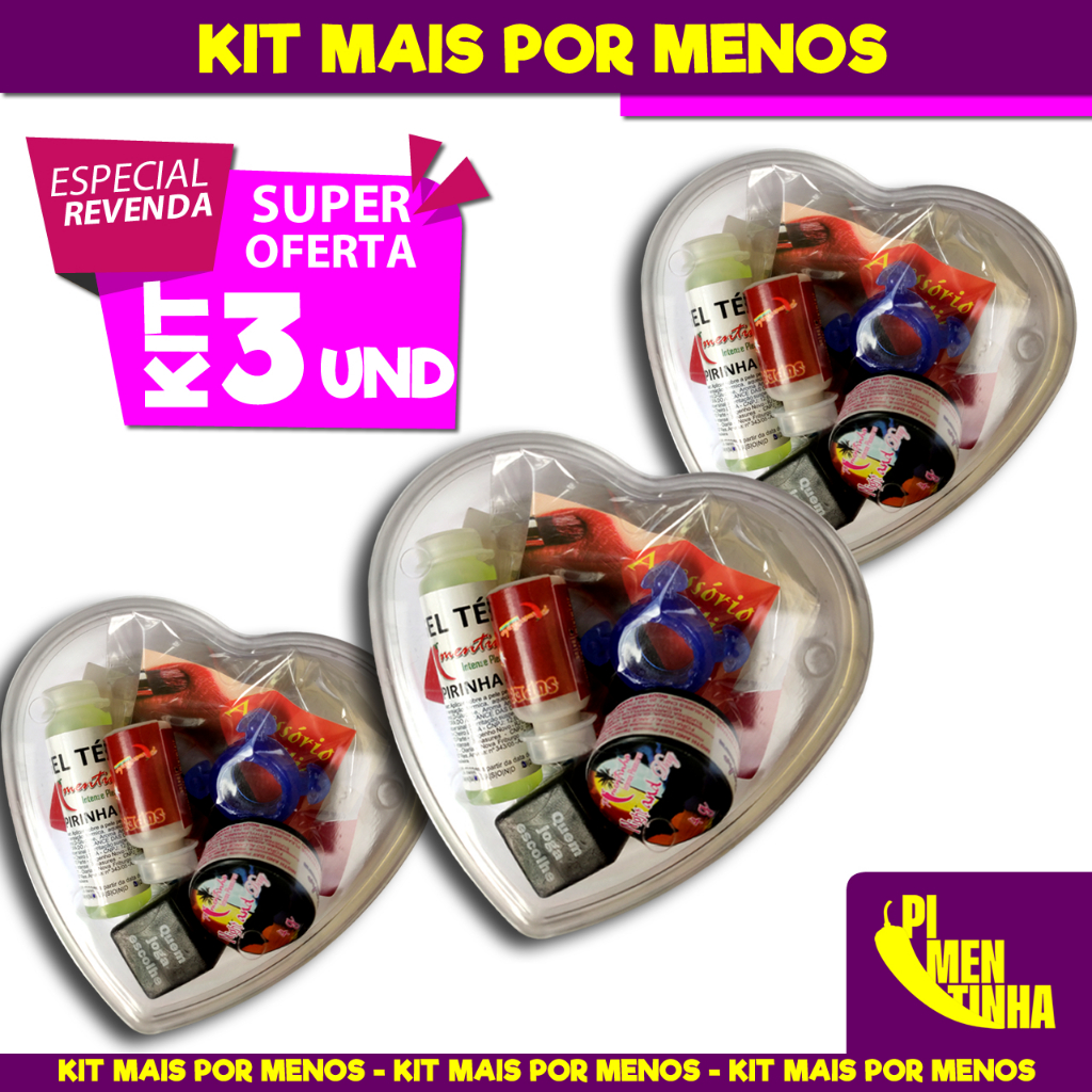 Kit 3 Erótico Coração Com 6 Itens Sexy e Produto Sex Shop Anel Peniano  Brinquedo Adulto para Sexo - kit 3 | Shopee Brasil